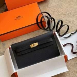 Hermes Kelly Handbags Lock Gold Woman’s 20.5cm