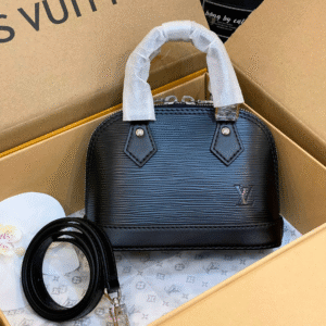 Louis Vuitton LV Alma Handbags Black 18cm