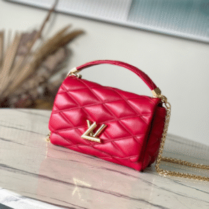 Louis Vuitton Twist Red Handbags Smooth Leather 23cm