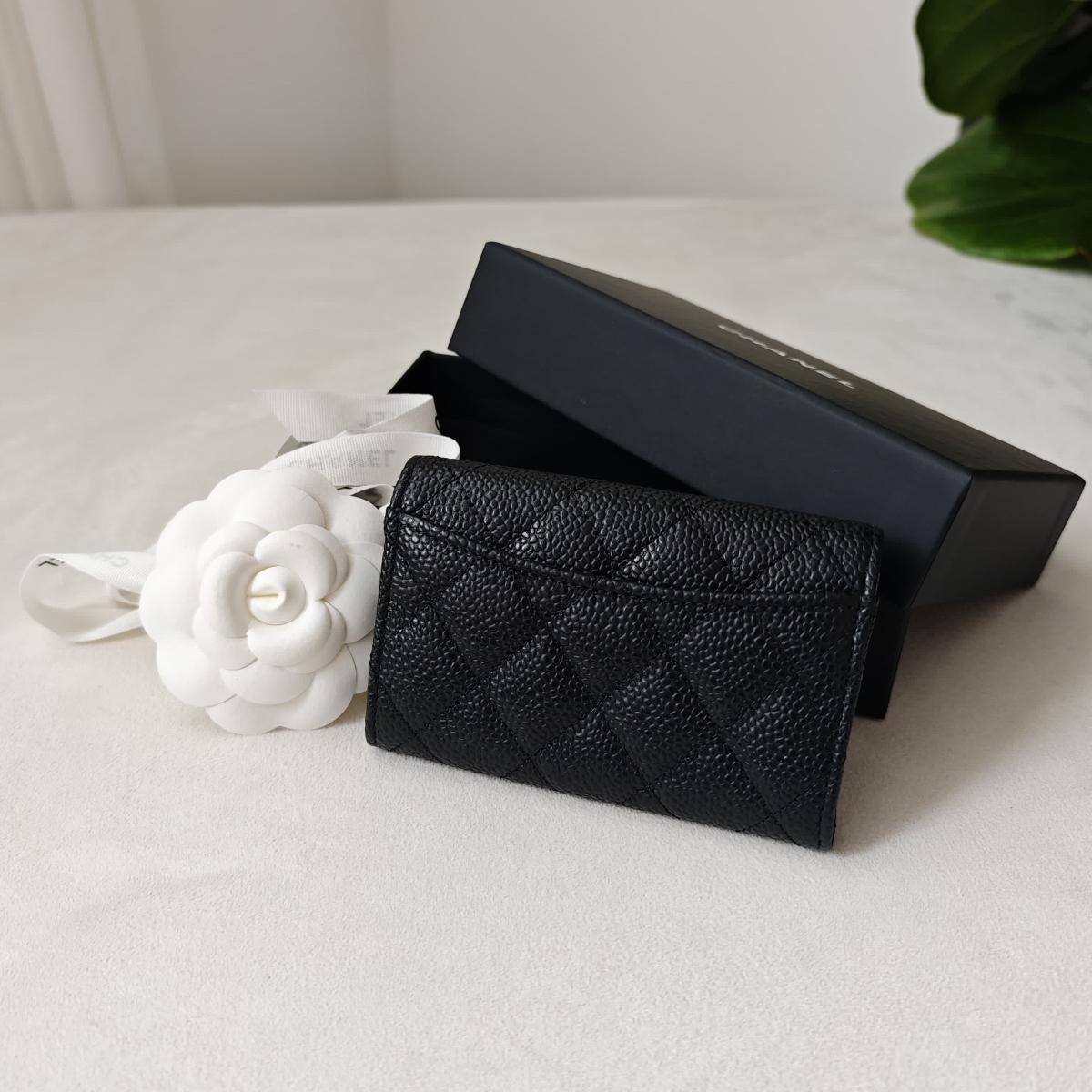 Chanel Wallet black with sliver hardware - Image 4