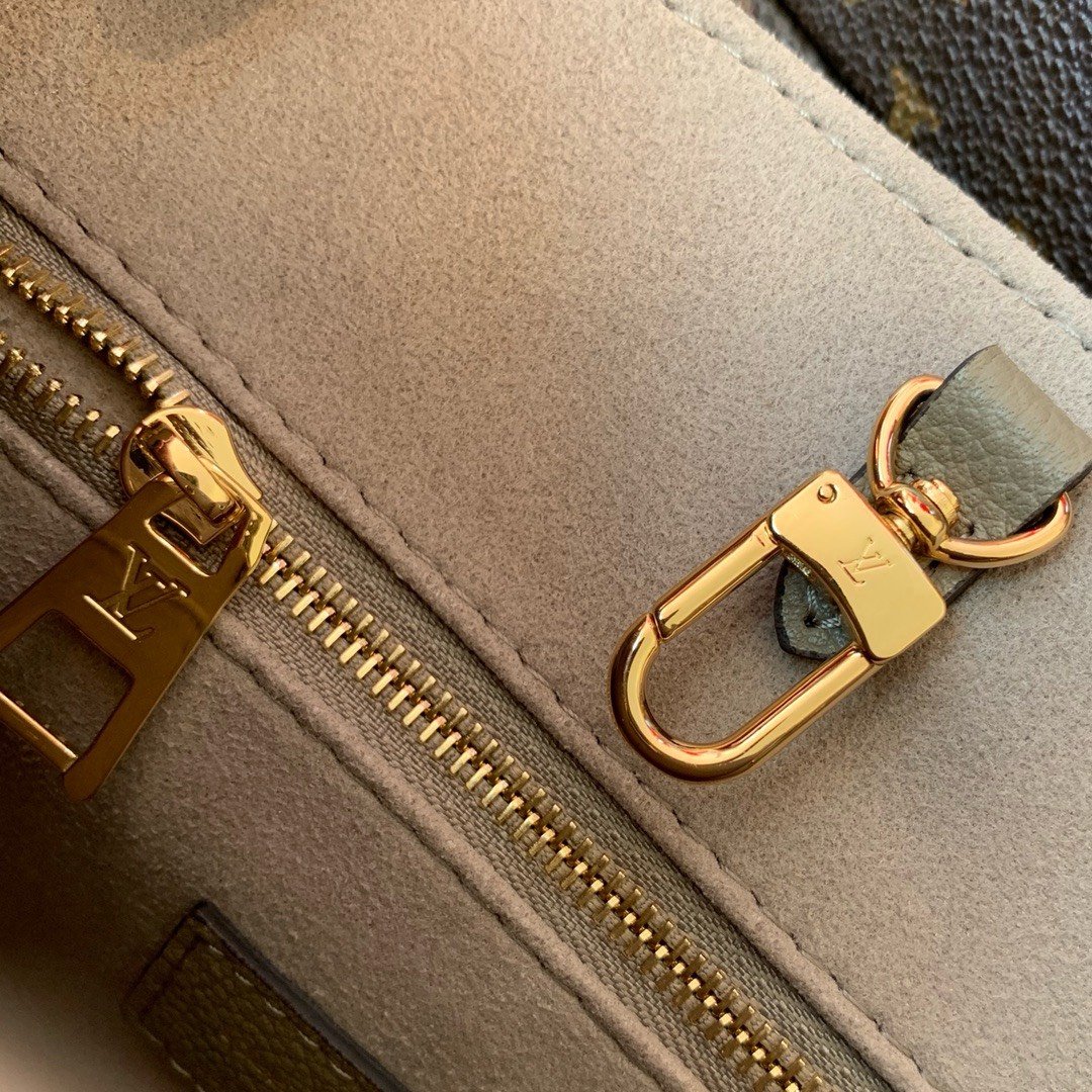 Louis Vuitton LV Onthego Woman’s Grey Cowhide Leather Handbags 25cm - Image 7