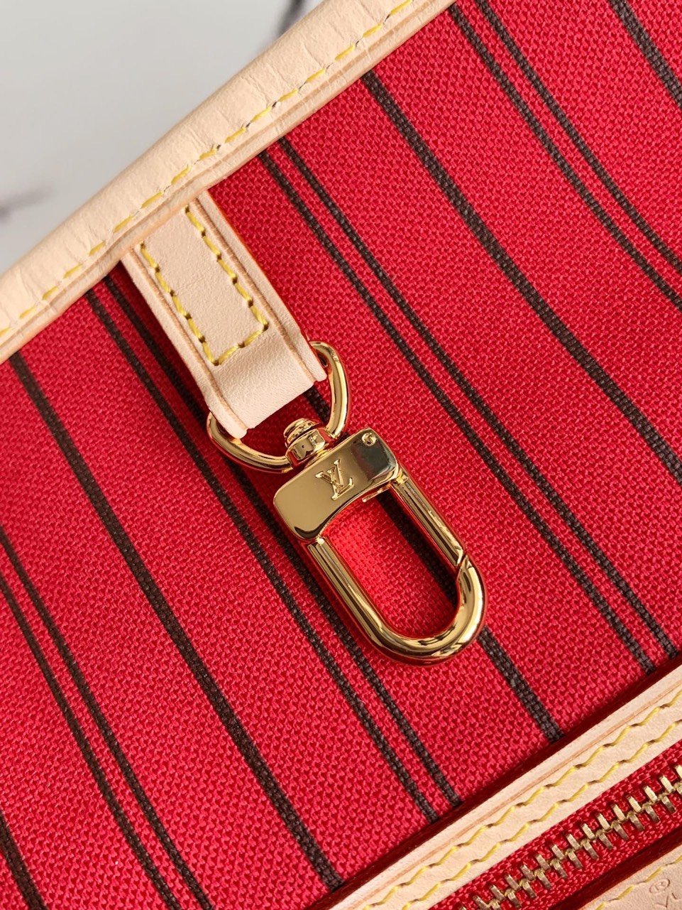 Louis Vuitton LV Neverfull Like Auth Handbags Brown Pattern 32x29x17cm - Image 2