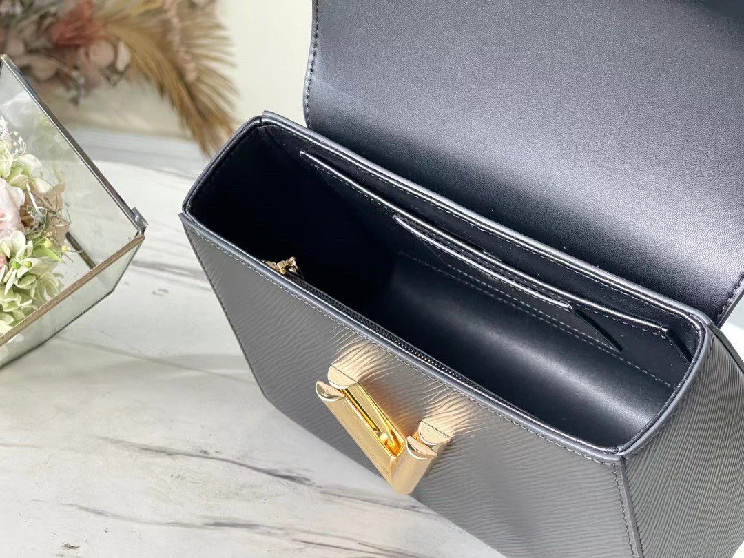 Louis Vuitton LV Twist Mini Like Auth Lock Gold Handbags 23x17x9.5cm - Image 6