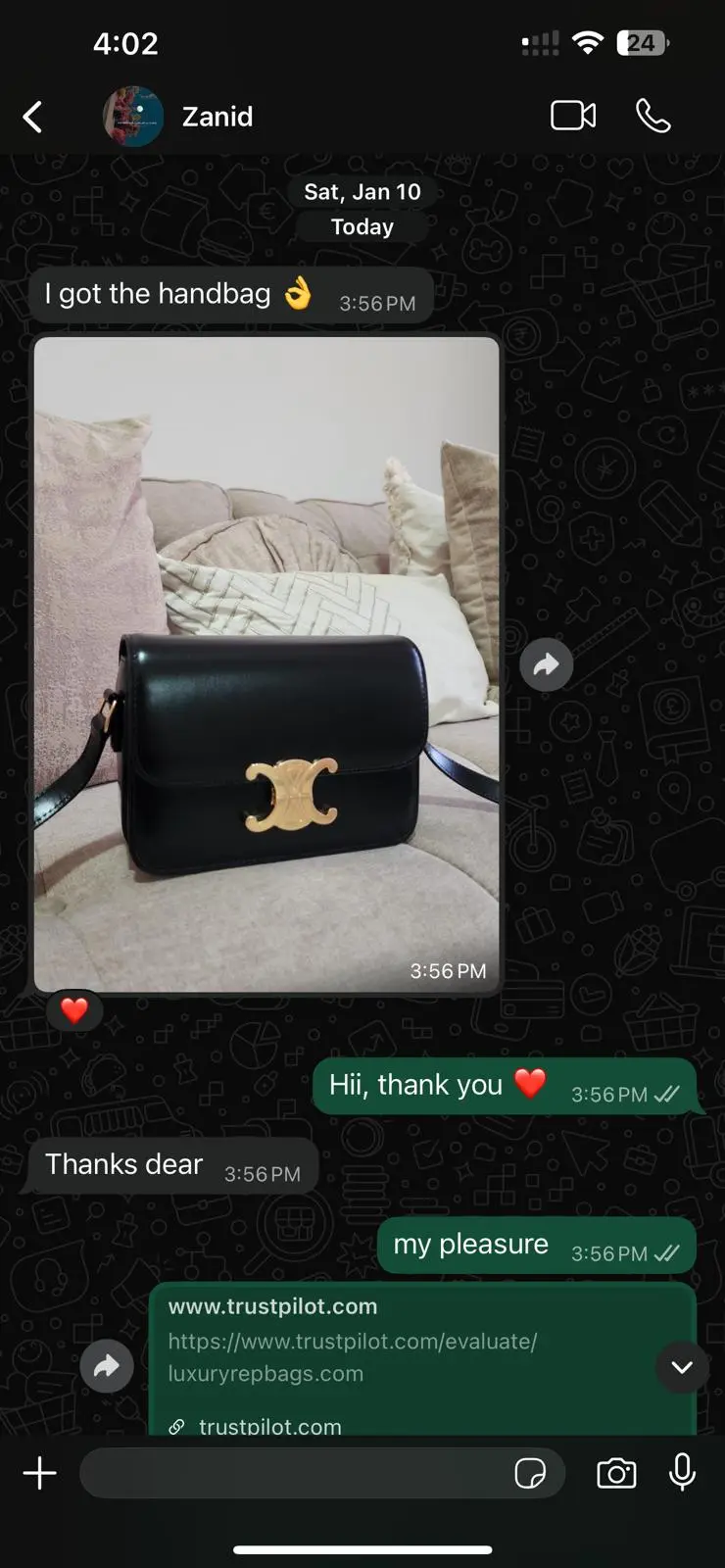 Prestige Bags io luxury replica bag customer review