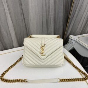 Saint Laurent Medium College Leather Cross Body Bag