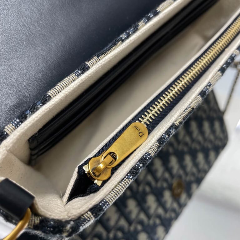 Dior Medium Saddle Pouch with Chain - Image 6