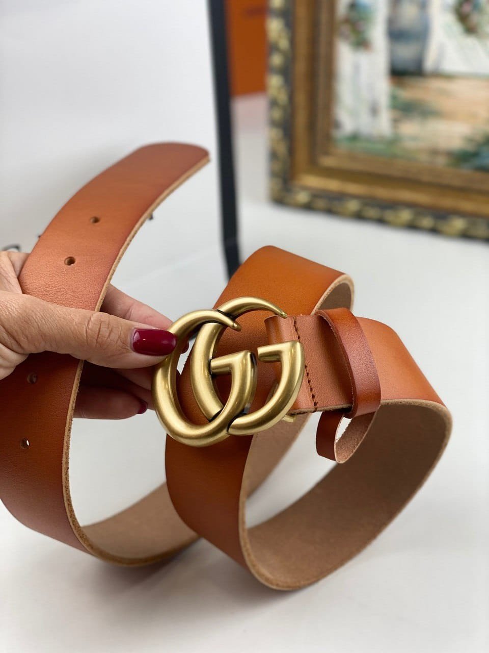 Gucci Brown Belt - SIZE 90 - Image 3