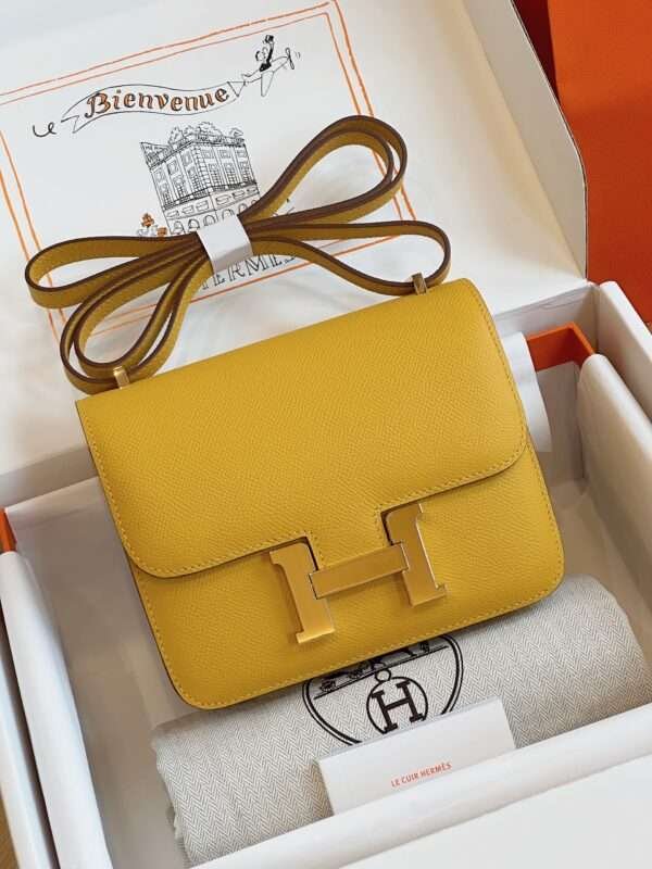 HN Bag Epsom Gold Yellow Handbags 19cm