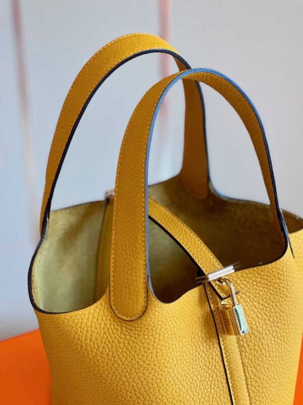 HN 18 Yellow Togo leather Gold Hardware - Image 5