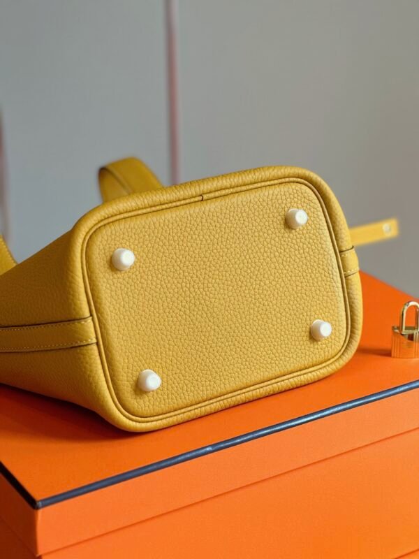 HN 18 Yellow Togo leather Gold Hardware - Image 7