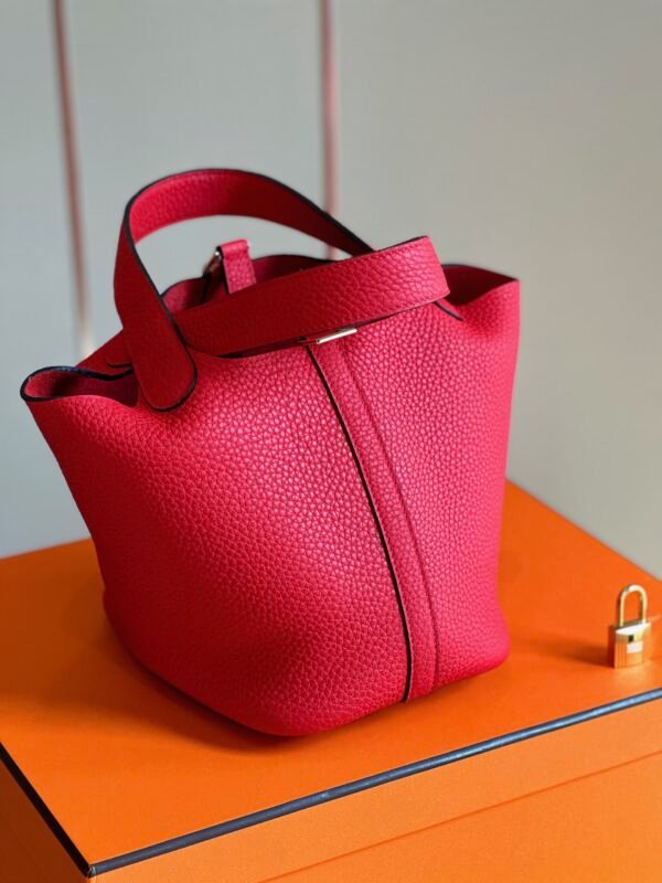 HN 18 Pink Togo Leather Gold Hardware - Image 3