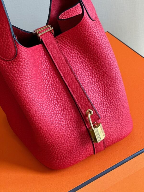 HN 18 Pink Togo Leather Gold Hardware - Image 2