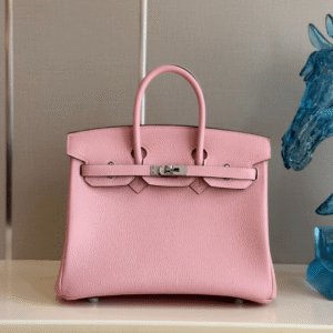HN 25 Rose Pink Togo Leather Palladium Hardware