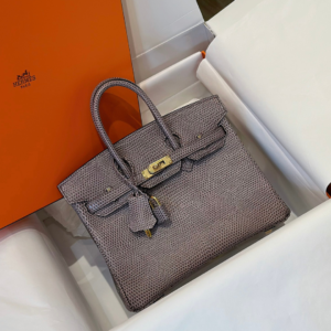 HN 25 Tris Fonce Genuine Lizard Leather Gold Hardware
