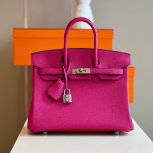 HN 25 Pink Togo leather Palladium Hardware