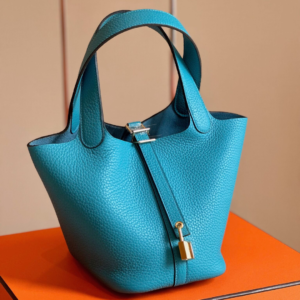 HN 18 Blue Togo Leather Gold Hardware