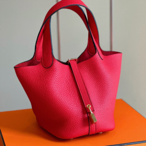 HN 18 Pink Togo Leather Gold Hardware