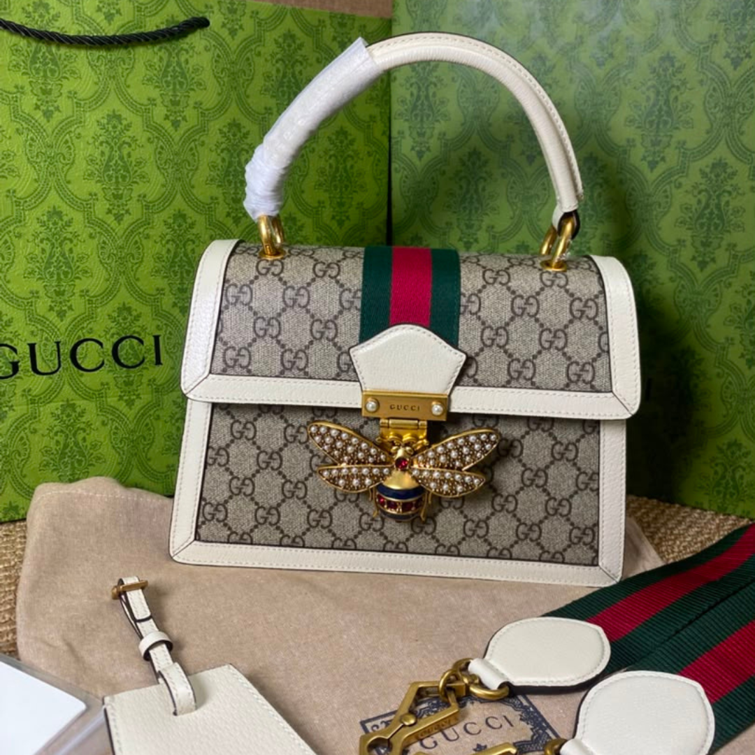 Gucci Queen Margarnet Bag White