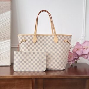 Louis Vuitton LV Neverfull Handbags Caro Pattern 32x29x17cm