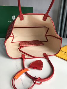 Goyard Saint Louis Red Tote Bag - Image 5
