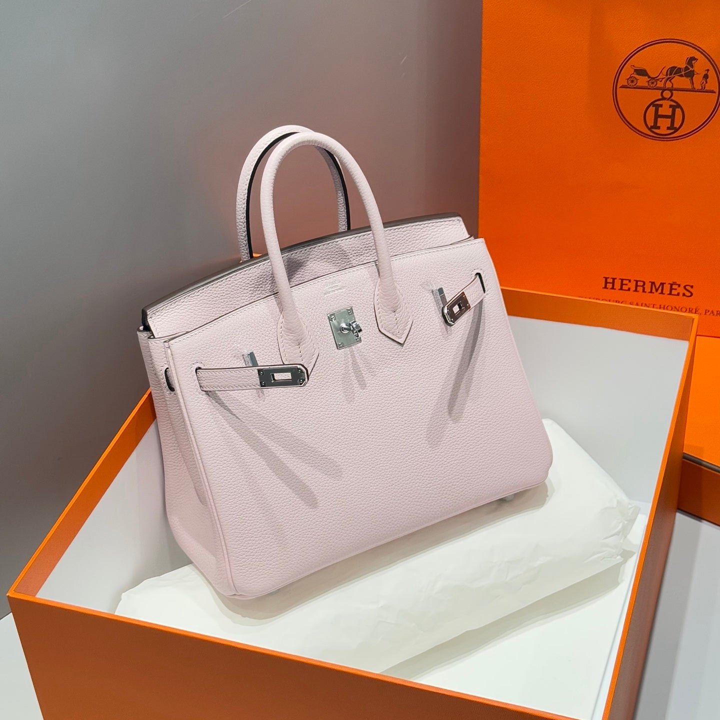 HN 25 IN PINK BABY SILVER HARDWARE - Image 2
