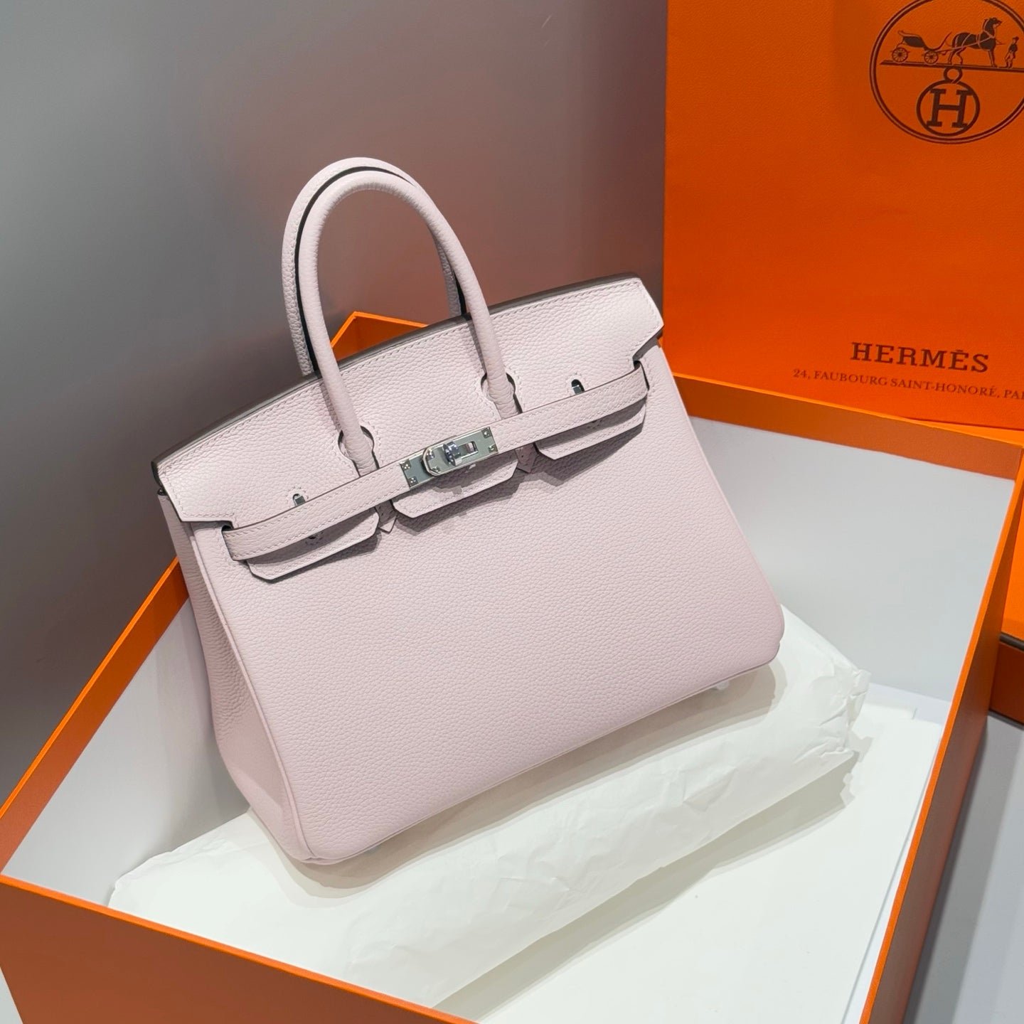 HN 25 IN PINK BABY SILVER HARDWARE