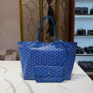 Goyard Anjou PM Reversible Tote Bag in Blue Goyardine